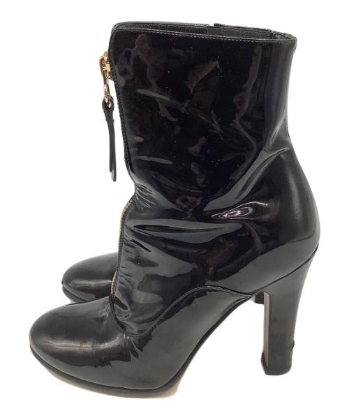 VALENTINO（ヴァレンティノ）VALENTINO (ヴァレンティノ) ショートブーツ ブラック サイズ:37の古着・服飾アイテム