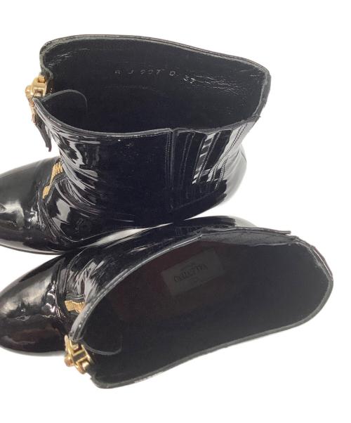 VALENTINO（ヴァレンティノ）VALENTINO (ヴァレンティノ) ショートブーツ ブラック サイズ:37の古着・服飾アイテム