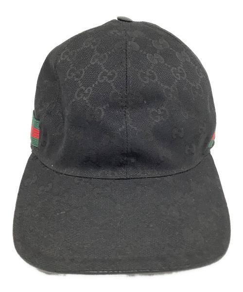 GUCCI（グッチ）GUCCI (グッチ) GG キャップ ブラック サイズ:XL (60cm)の古着・服飾アイテム