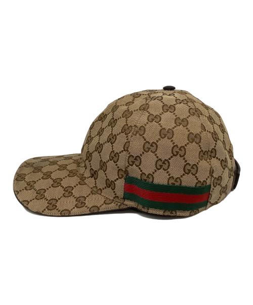 GUCCI（グッチ）GUCCI (グッチ) GG キャップ ベージュ サイズ:XL(60)の古着・服飾アイテム
