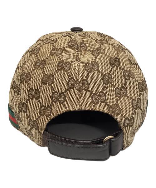 GUCCI（グッチ）GUCCI (グッチ) GG キャップ ベージュ サイズ:XL(60)の古着・服飾アイテム