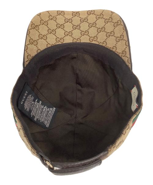 GUCCI（グッチ）GUCCI (グッチ) GG キャップ ベージュ サイズ:XL(60)の古着・服飾アイテム