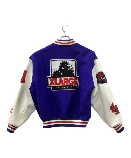 X-LARGE（エクストララージ）X-LARGE (エクストララージ) スタジャン ブルー×ホワイト サイズ:Lの古着・服飾アイテム