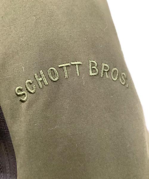 Schott（ショット）Schott (ショット) 2TONE SNORKEL DOWN PARKA カーキ×ブラック サイズ:Sの古着・服飾アイテム