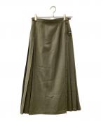 O'NEIL OF DUBLINオニールオブダブリン）の古着「ラップスカート」｜オリーブ