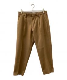 KOLOR（カラー）の古着「ウールカシミヤメルトンクロップドパンツ」｜ブラウン