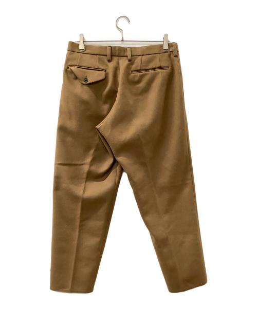 KOLOR（カラー）KOLOR (カラー) ウールカシミヤメルトンクロップドパンツ ブラウン サイズ:2の古着・服飾アイテム