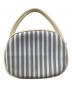 Roger Vivier (ロジェ ヴィヴィエ) ヴィヴ レディバグ サマー ストライプ ストラス バックル バッグ ミニ ホワイト×スカイブルー：80000円