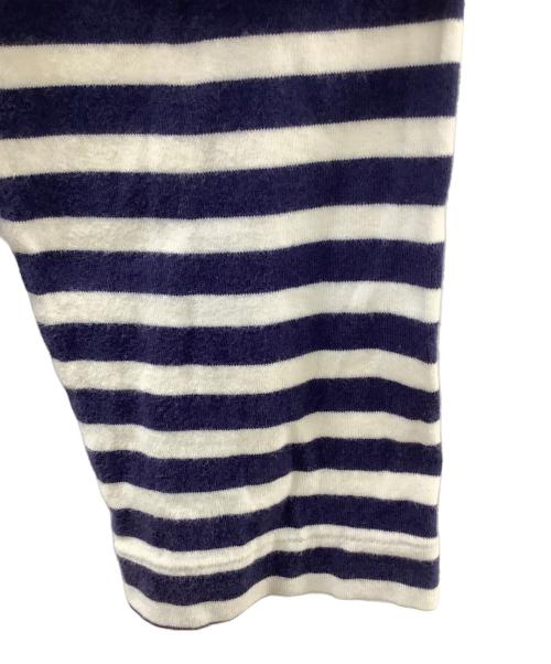 PLAY COMME des GARCONS（プレイコムデギャルソン）PLAY COMME des GARCONS (プレイコムデギャルソン) 長袖カットソー ネイビー×ホワイト サイズ:Mの古着・服飾アイテム