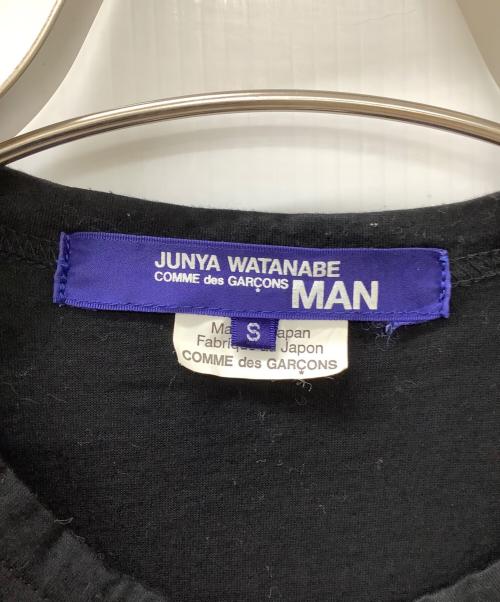 JUNYA WATANABE MAN（ジュンヤワタナベマン）JUNYA WATANABE MAN (ジュンヤワタナベマン) 半袖カットソー ブラック サイズ:Sの古着・服飾アイテム