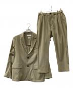 BEAUTY&YOUTH UNITED ARROWSビューティーアンドユースユナイテッドアローズ）の古着「BY ”TORAY” DRAPE セットアップ」｜カーキ