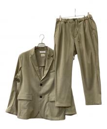 BEAUTY&YOUTH UNITED ARROWS（ビューティーアンドユースユナイテッドアローズ）の古着「BY ”TORAY” DRAPE 	セットアップ」｜カーキ