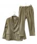 BEAUTY&YOUTH UNITED ARROWS（ビューティーアンドユースユナイテッドアローズ）の古着「BY ”TORAY” DRAPE 	セットアップ」｜カーキ