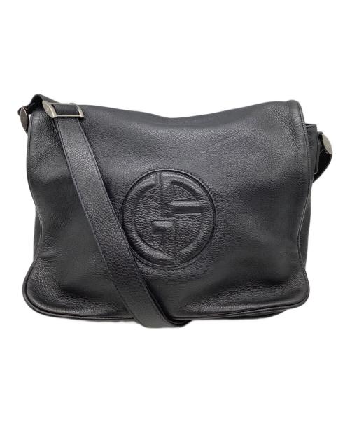 GIORGIO ARMANI（ジョルジョアルマーニ）GIORGIO ARMANI (ジョルジョアルマーニ) ショルダーバッグ ネイビーの古着・服飾アイテム