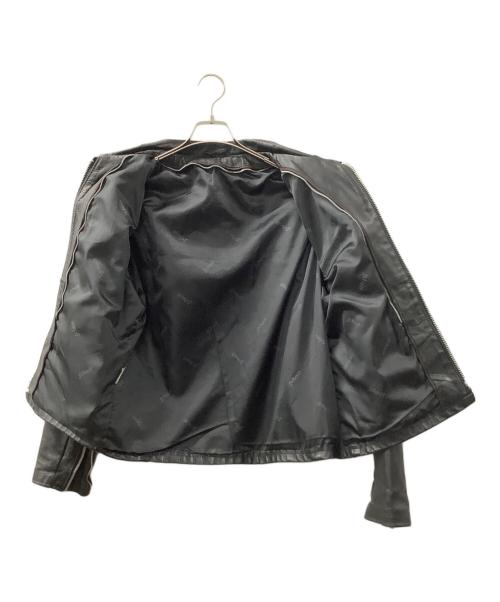 Schott（ショット）Schott (ショット) ライナー付きステアハイドレザーシングルライダースジャケット ブラック サイズ:42の古着・服飾アイテム