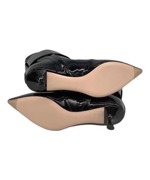 Roger Vivier（ロジェ ヴィヴィエ）Roger Vivier (ロジェ ヴィヴィエ) エナメルバックルショートブーツ ブラック サイズ:35の古着・服飾アイテム