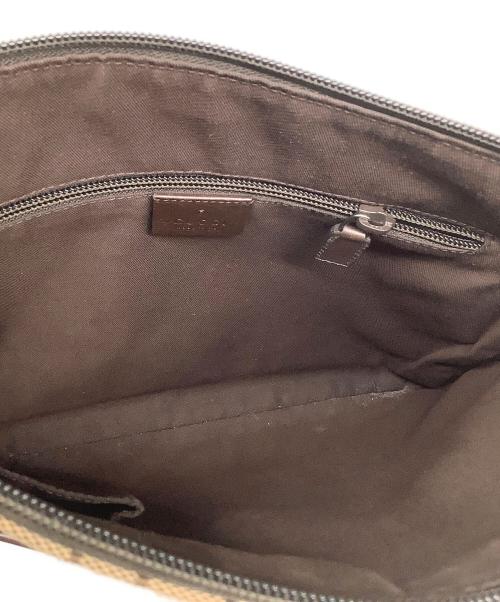 GUCCI（グッチ）GUCCI (グッチ) GGキャンバス 	ショルダーバッグ ブラウン×ベージュの古着・服飾アイテム