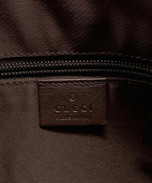 GUCCI（グッチ）GUCCI (グッチ) GGキャンバス 	ショルダーバッグ ブラウン×ベージュの古着・服飾アイテム