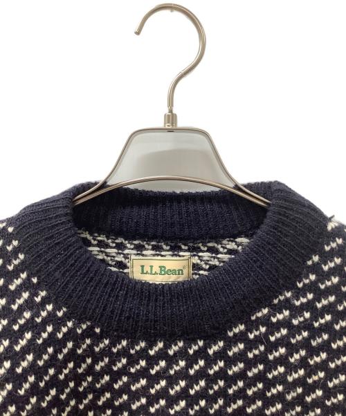 L.L.Bean（エルエルビーン）L.L.Bean (エルエルビーン) ノルディックセーター ネイビー×ホワイト サイズ:Mの古着・服飾アイテム
