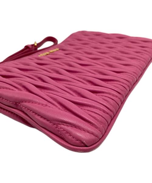 MIU MIU（ミュウミュウ）MIU MIU (ミュウミュウ) 長財布 ピンクの古着・服飾アイテム