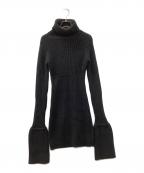 YOHJI YAMAMOTOヨウジヤマモト）の古着「ニットワンピース」｜ブラック