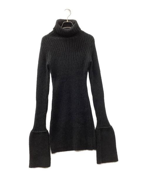 YOHJI YAMAMOTO（ヨウジヤマモト）YOHJI YAMAMOTO (ヨウジヤマモト) ニットワンピース ブラック サイズ:Mの古着・服飾アイテム