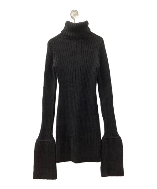 YOHJI YAMAMOTO（ヨウジヤマモト）YOHJI YAMAMOTO (ヨウジヤマモト) ニットワンピース ブラック サイズ:Mの古着・服飾アイテム