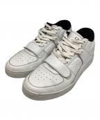 CELINEセリーヌ）の古着「ベルクロストラップレザーミッドスニーカー」｜ホワイト