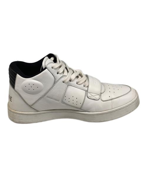 CELINE（セリーヌ）CELINE (セリーヌ) ベルクロストラップレザーミッドスニーカー ホワイト サイズ:40の古着・服飾アイテム