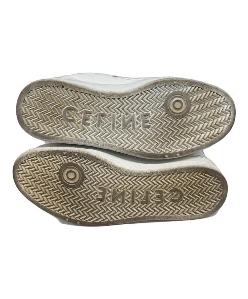 CELINE（セリーヌ）CELINE (セリーヌ) ベルクロストラップレザーミッドスニーカー ホワイト サイズ:40の古着・服飾アイテム