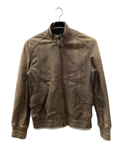 5351 pour les hommes（5351プールオム）5351 pour les hommes (5351プールオム) シープレザージャケット ブラウン サイズ:4の古着・服飾アイテム