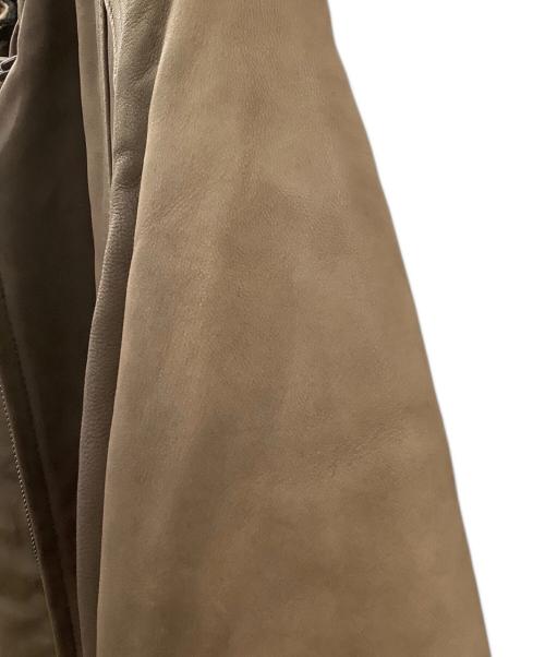 5351 pour les hommes（5351プールオム）5351 pour les hommes (5351プールオム) シープレザージャケット ブラウン サイズ:4の古着・服飾アイテム