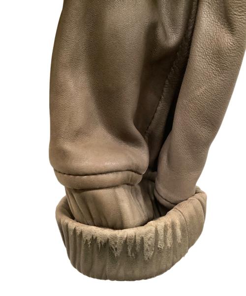 5351 pour les hommes（5351プールオム）5351 pour les hommes (5351プールオム) シープレザージャケット ブラウン サイズ:4の古着・服飾アイテム