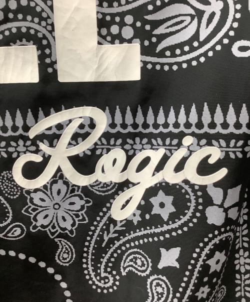 DIESEL（ディーゼル）DIESEL (ディーゼル) ROGIC GR8 (ロジック グレイト) バンダナ柄フーデッドジャケット グレー×ブラック サイズ:Lの古着・服飾アイテム