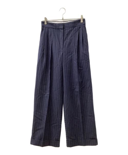 maison kitsune（メゾンキツネ）maison kitsune (メゾンキツネ) ツータックトラウザーズ ネイビー サイズ:36の古着・服飾アイテム