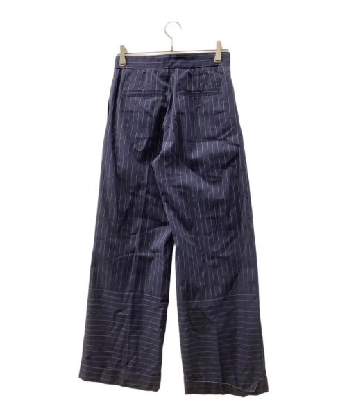 maison kitsune（メゾンキツネ）maison kitsune (メゾンキツネ) ツータックトラウザーズ ネイビー サイズ:36の古着・服飾アイテム