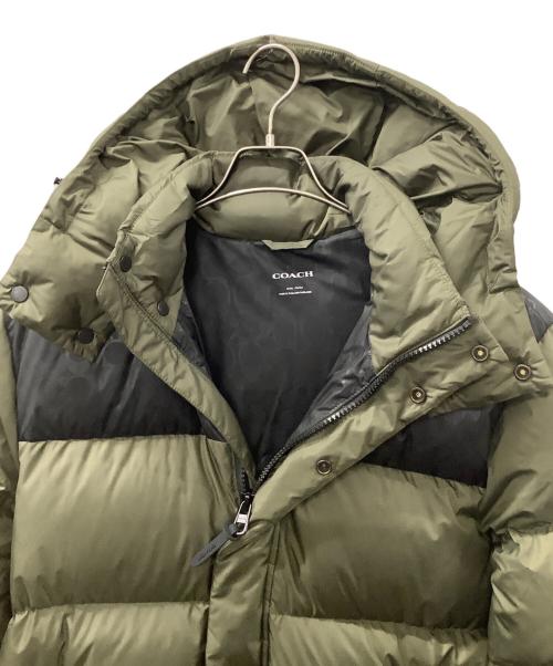 COACH（コーチ）COACH (コーチ) ロングパッファージャケット オリーブ サイズ:Sの古着・服飾アイテム