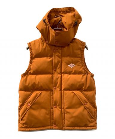 中古・古着通販】DANTON (ダントン) フード付きダウンベスト オレンジ