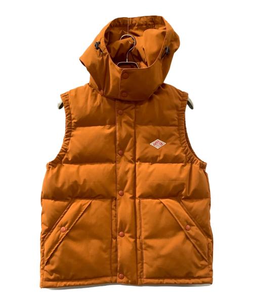 DANTON（ダントン）DANTON (ダントン) フード付きダウンベスト オレンジ サイズ:42の古着・服飾アイテム