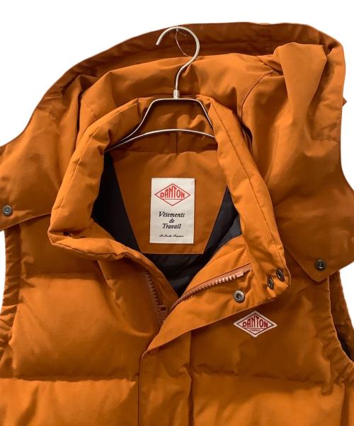 DANTON（ダントン）DANTON (ダントン) フード付きダウンベスト オレンジ サイズ:42の古着・服飾アイテム