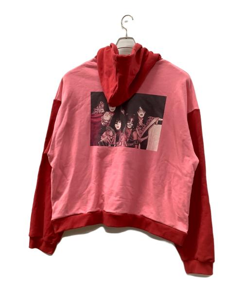 RE.（アールイードット）RE. (アールイードット) パーカー レッド×ピンク サイズ:FREE 未使用品の古着・服飾アイテム