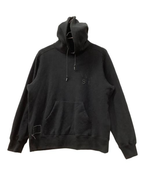 sacai（サカイ）sacai (サカイ) WTAPS (ダブルタップス) Flock Print Hoodie ブラック サイズ:5の古着・服飾アイテム