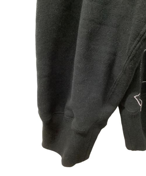 sacai（サカイ）sacai (サカイ) WTAPS (ダブルタップス) Flock Print Hoodie ブラック サイズ:5の古着・服飾アイテム