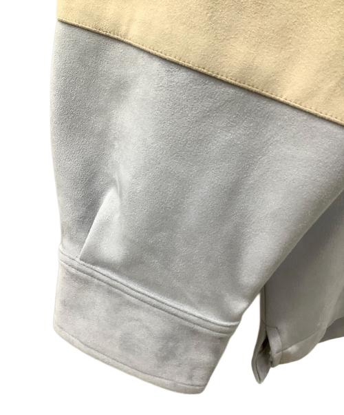 KITH（キス）KITH (キス) マイクロスエード タナー プルオーバー ベージュ×ブルー サイズ:Lの古着・服飾アイテム