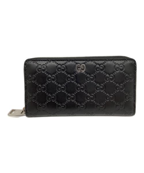 GUCCI（グッチ）GUCCI (グッチ) DORIAN 	長財布 ブラックの古着・服飾アイテム