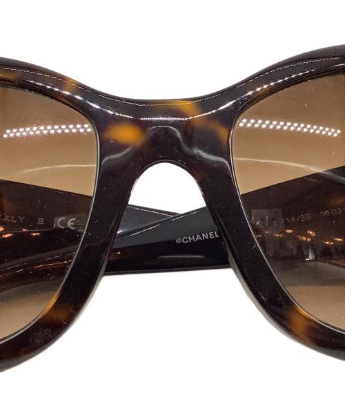 CHANEL（シャネル）CHANEL (シャネル) サングラス ブラウン サイズ:55□21の古着・服飾アイテム