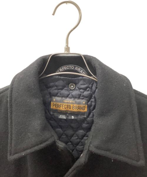 Schott（ショット）Schott (ショット) スタジャン ブラック×グリーン サイズ:Sの古着・服飾アイテム