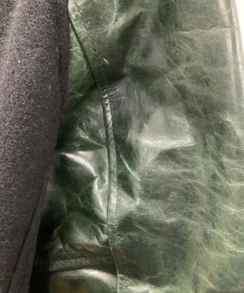 Schott（ショット）Schott (ショット) スタジャン ブラック×グリーン サイズ:Sの古着・服飾アイテム