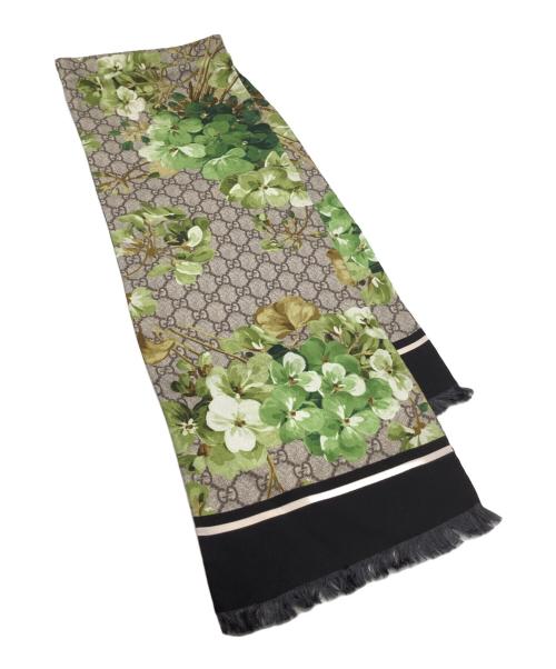 GUCCI（グッチ）GUCCI (グッチ) シルクスカーフ グレーの古着・服飾アイテム