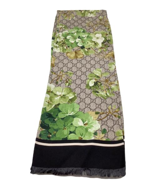 GUCCI（グッチ）GUCCI (グッチ) シルクスカーフ グレーの古着・服飾アイテム